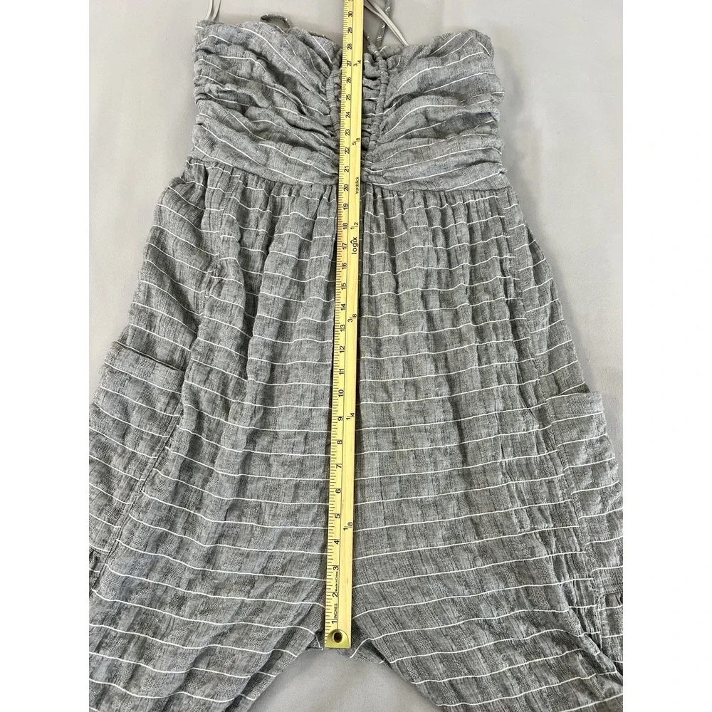 White Birch Sleeveless Halter Tie Back Woven‎ Jumpsuit Sz XL Women's